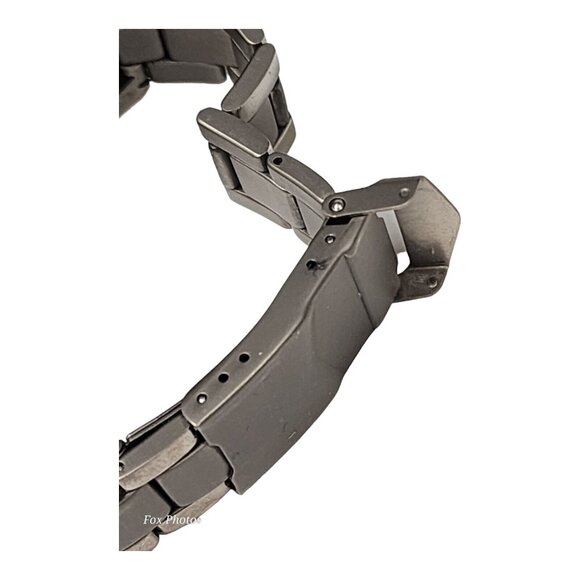 Vtg Visage Chronograph All Titanium Men's Watch 38mm Water Resistant New Battery - Picture 13 of 16